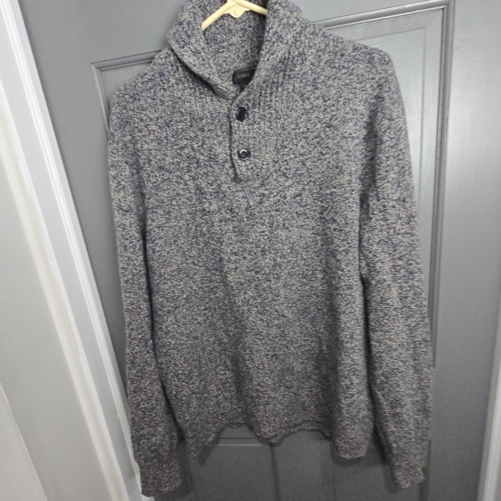 J. Crew Wool Shawl Collar Sweater